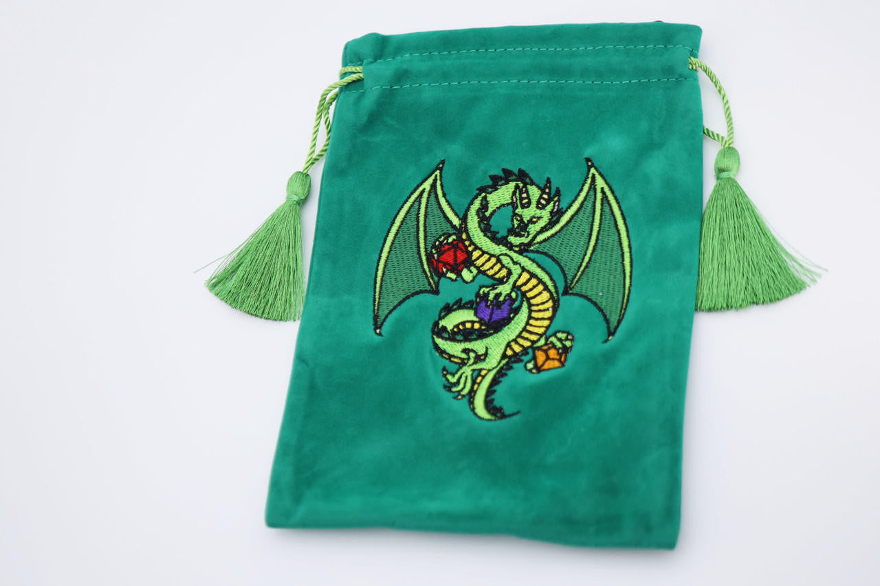 Foam Brain Games Dice Bag - Green Dragon